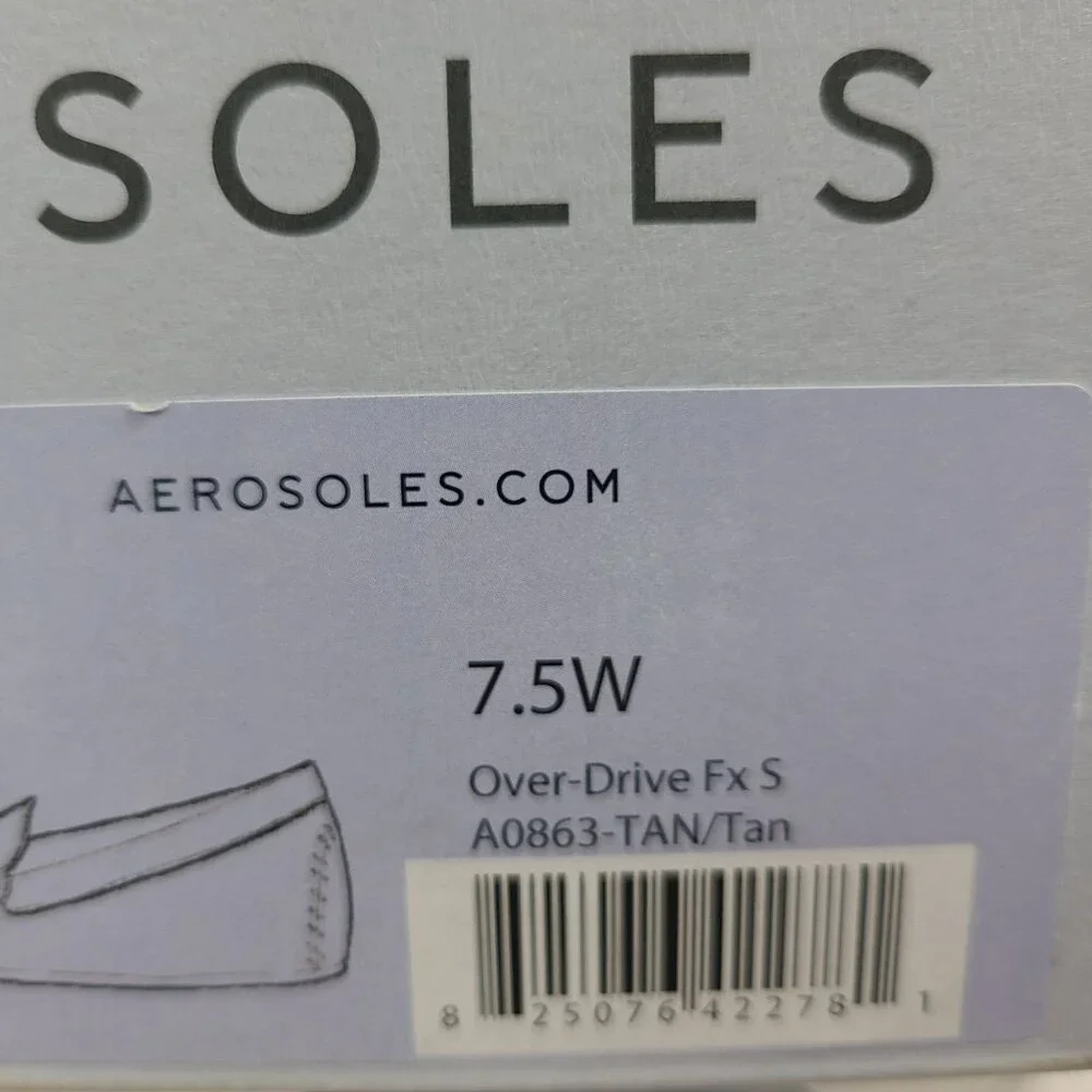 Aerosoles Over-Drive Womens Tan Loafers Sz 7.5 Lightweight Slip-On Comfort Shoes - Picture 2 of 10